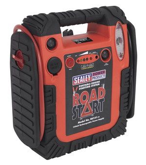 Emergency Car Battery Power Pack In Red Rubber