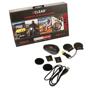 GPS Motorcycle Intercom Headset With Brown Box