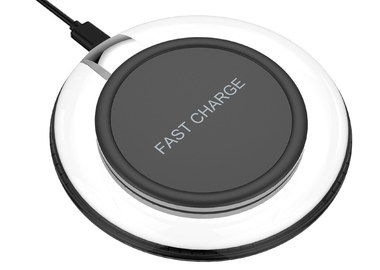 Fast Wireless Qi Charger With Smooth Surface