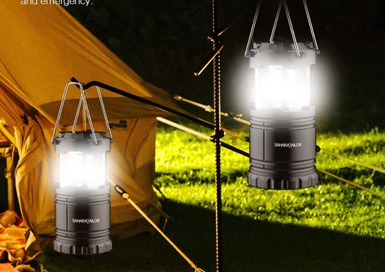 AERB 2 Pack Battery Powered Lantern Battery Powered Lantern On Tent