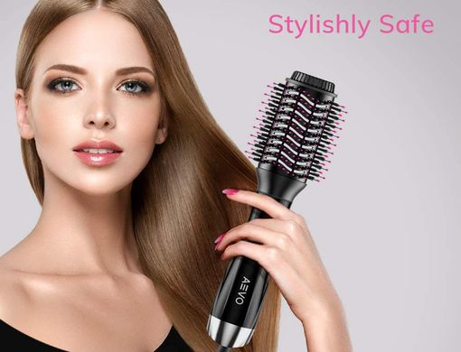 AEVO Hot Air Brush For Volume Hot Air Brush Straightener With Big Barrel