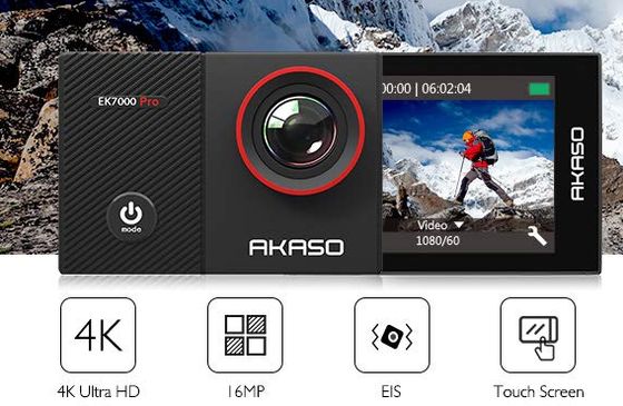 Wearable Budget Action Camera Wi-Fi Budget Action Camera On Tripod