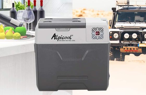 Alpicool Portable Car Refrigerator Green Portable Car Fridge With Handle