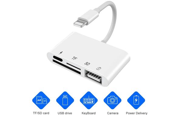 No Restriction GB iReader SD USB Adapter USB Adapter With White Exterior