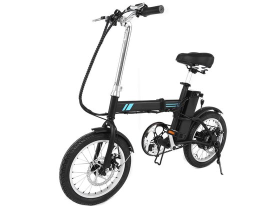 Battery Powered Folding Bike With Bag Rack