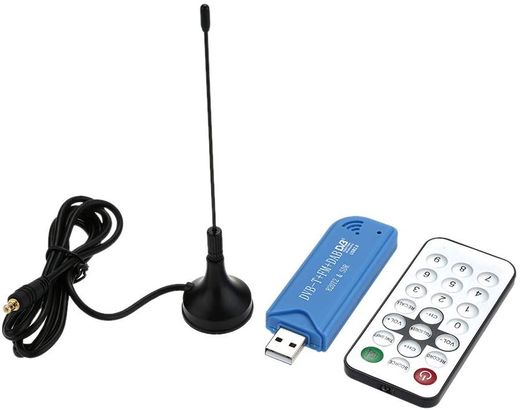 Mini Digital TV Receiver With Black Antenna