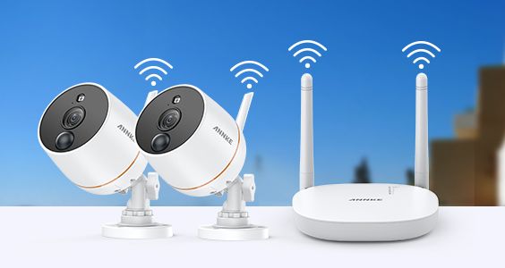 Wireless Home CCTV System In White