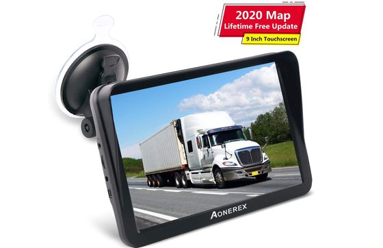 Aonerex Sat Nav Van And Lorry 9 Inch Sat Nav For Van With Fixtures