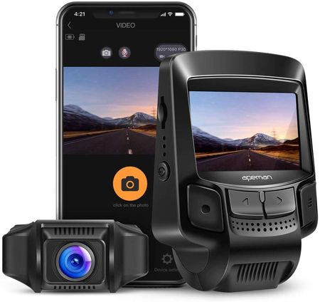 WiFi Dash Cam In All Black Finish