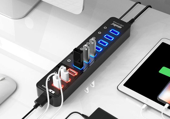 Atolla USB 3.0 Powered Hub USB Hub Powered With 7 Ports