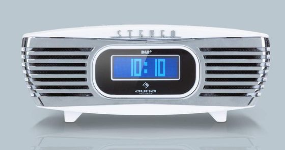AUNA All In One Radio CD Player DAB Radio CD Player Retro With Blue LCD