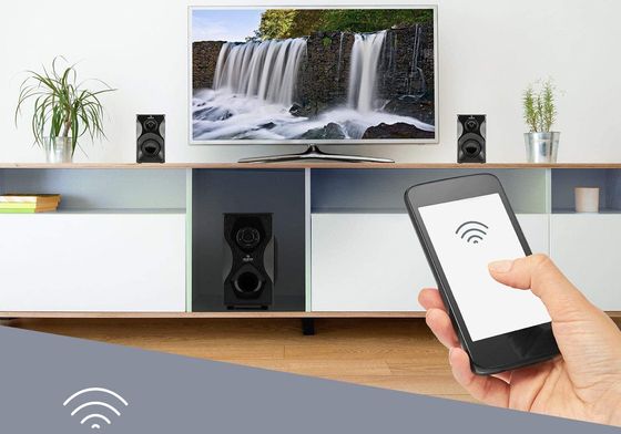 AUNA Concept 5.1 Speaker System 720 5.1 Speaker System In Living Room