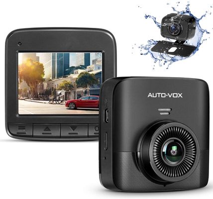 Dual Dash Cam With Small White Logo