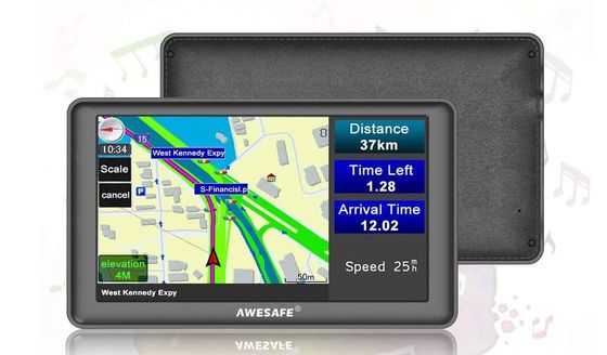 Car Sat-Nav System With Grey Border