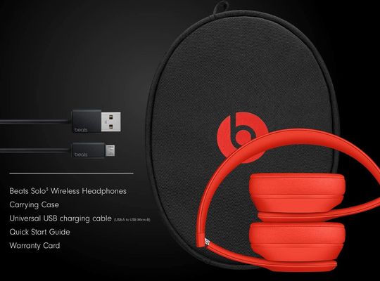 Solo3 Wireless On-Ear Headphones In Red