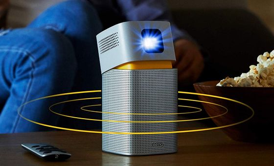 Portable Home Cinema Projector With Rotating Head