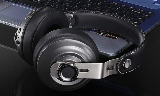 Cordless WiFi Headphones With Leather Band