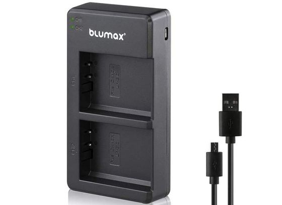 Blumax Canon Camera Battery Charger Camera Battery Charger With 2 Slots