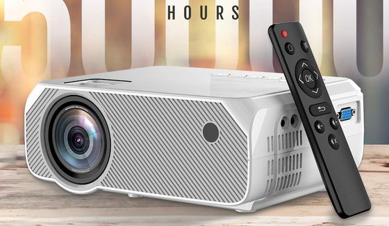 FHD Projector With Black Remote