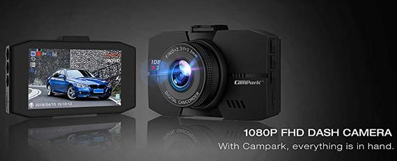 Campark Rear Parking Camera Black Rear Parking Camera Showing 2 Sides
