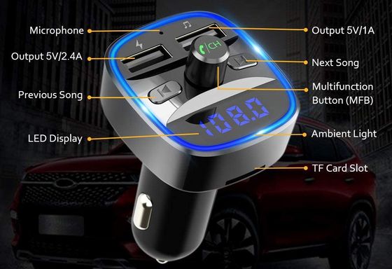 Cocoda Bluetooth Radio Transmitter Bluetooth Radio Transmitter With Blue LED