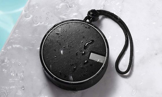 Wireless Shower Speaker With Black Lanyard