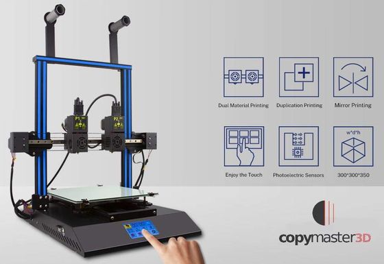 3D Printer Machine With Blue Screen