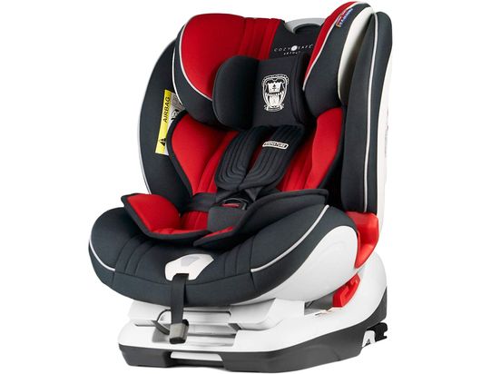 CozySafe Extended Rear Forward Car Seat Rear Forward Facing Car Seat In Red And White