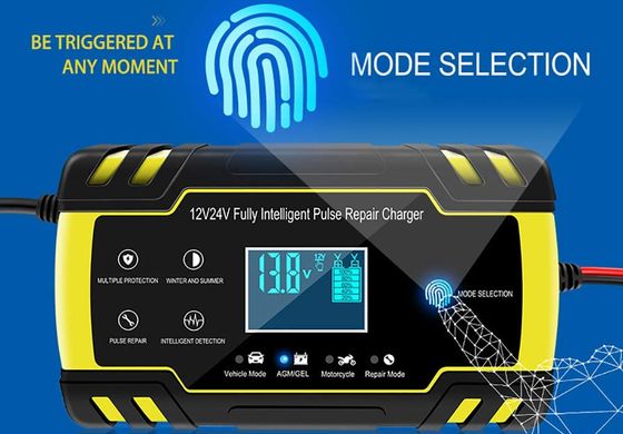 Portable Car Battery Charger In Yellow And Black