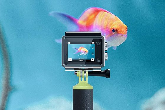 Black Action Camera Under Water