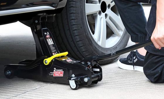 Low Profile Trolley Jack In All Black