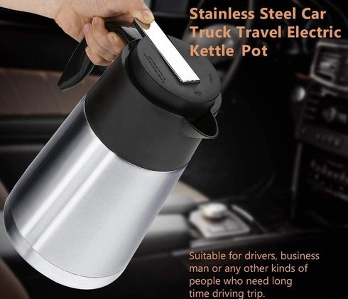 12V Travel Kettle In Polished Steel