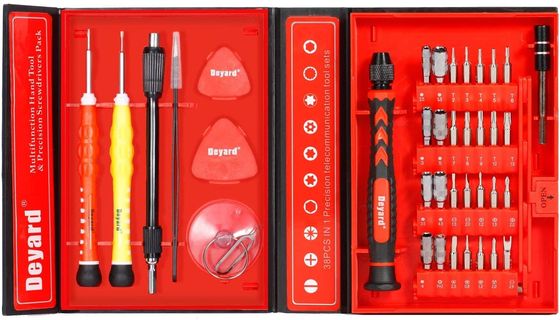 Precision Screw Driver Set In Bright Orange