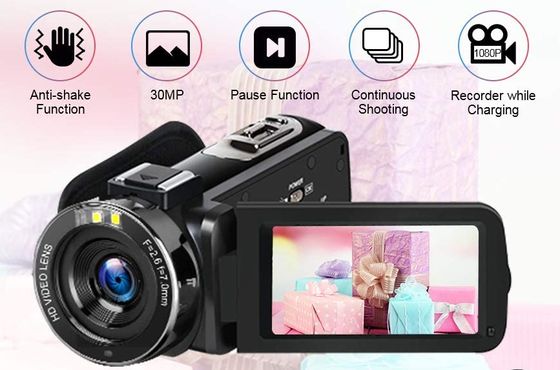 FHD Vlogging Camera In Black