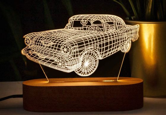 DS Gifts Car Shaped 3D Night Light Car Shaped 3D Night Light