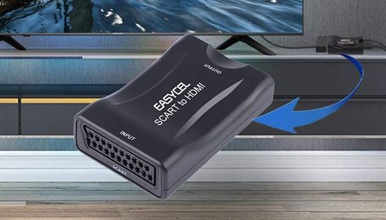 EasyCel Scart To HDMI Adapter Scart To HDMI Adapter In Black