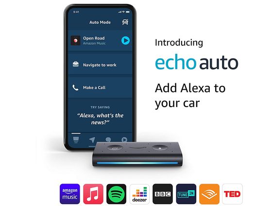 Echo Auto Alexa For Cars Slim Alexa Devive For Your Car