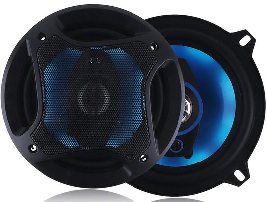 3 Way Coaxial Car Audio Speakers With Blue LED