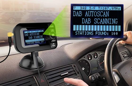Esuper In-Car DAB DAB+ Adapter Dashboard Car DAB+ Adapter With Wire