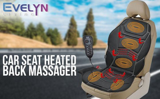 Evelyn Living Car Massage Seat Cover Car Massage Cover With Black Exterior Material