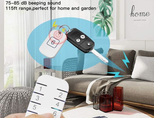 RF Electronic Bluetooth Key Finder Bluetooth Key Finder In Black With Coin
