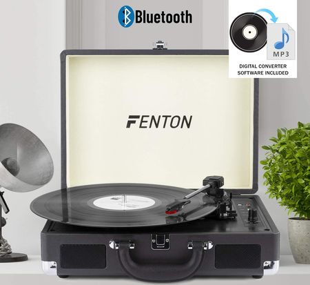 USB Record Player Turntable In Suitcase Style