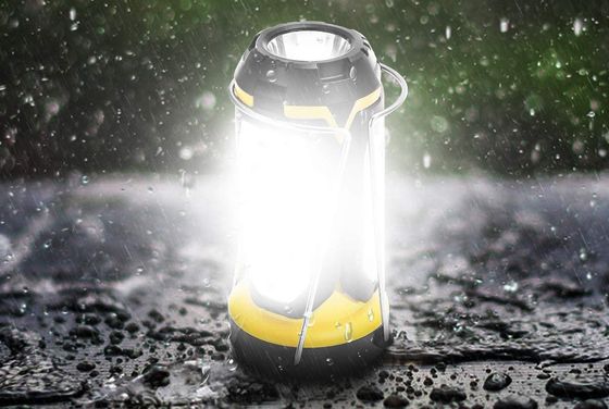 Fulighture Rechargeable Tent Light Black Tent Light With Torch On 1 Side