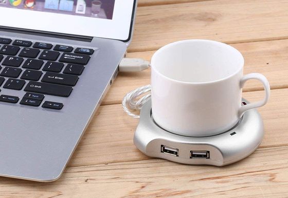 USB Coffee Warmer Laptop Or PC With White Mug