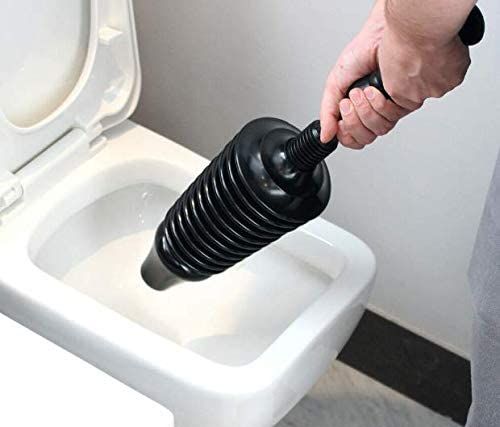 GardenMile Heavy-Duty Toilet Plunger Heavy-Duty Toilet Plunger All Black