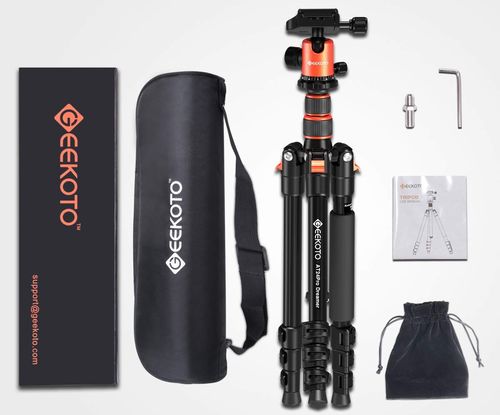 GeekoTo Professional Scope Tripod Pro Scope Tripod 360 Degrees With Black Bag