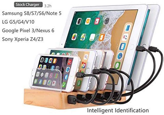 Geness Phone Charging Stand QC Phone Charging Stand With 6 USB Ports