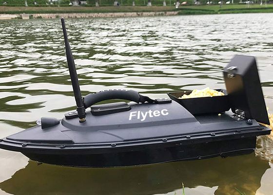 Radio Controlled Fishing Bait Boat In Black