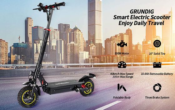 Grundig Foldable 2 Wheel Scooter Foldable 2 Wheel Electric Scooter On Street