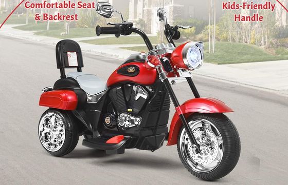 Red Kids Motorcycle With Lights